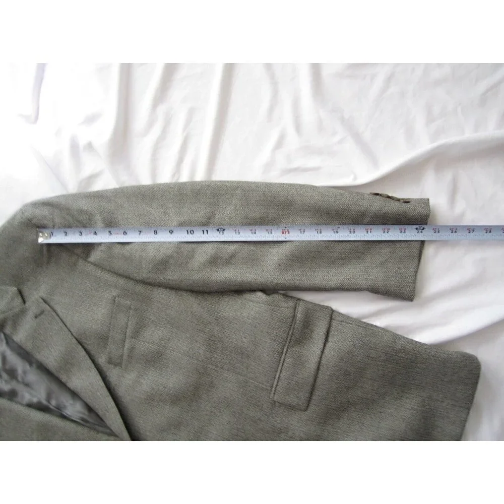 New Vtg Chaps Ralph Lauren Men Wool/Alpaca Herringbone Blazer Sz 50R(MJ10)Canada